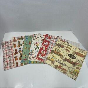 VINTAGE wrapping paper lot